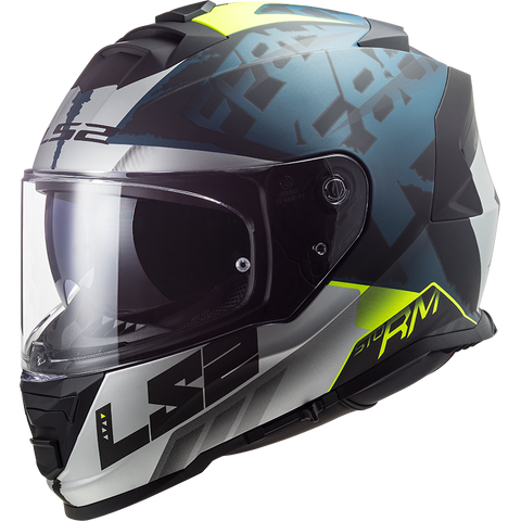 LS2 FF800 Storm II Sprinter Black Silver Cobalt Matt Helmet (D Ring)