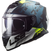 LS2 FF800 Storm II Sprinter Black Silver Cobalt Matt Helmet (D Ring)