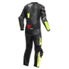 Dainese Misano 3 D Air Men One Piece Motorcycle Perforated Leather Suit (Black Anthracite Fluro Yellow) - Moto Central