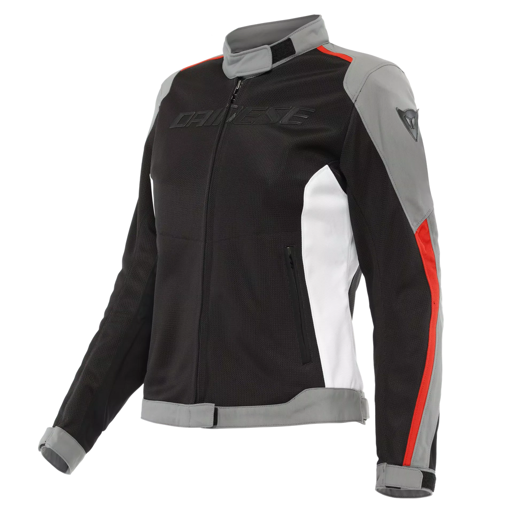 Dainese Hydraflux 2 Air Lady D Dry Jacket (Black Charcoal Grey Lava Red) - Moto Central