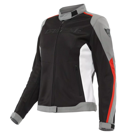 Dainese Hydraflux 2 Air Lady D Dry Jacket (Black Charcoal Grey Lava Red)