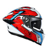 NHK K5R Onyx Gloss White Red Blue Helmet