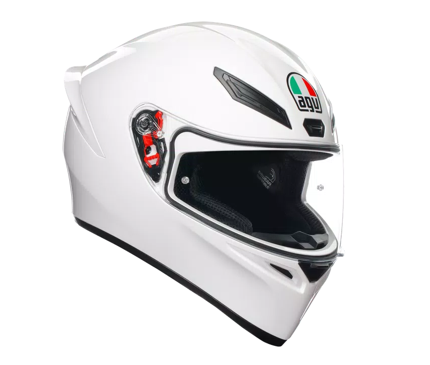 AGV K1 S Solid Gloss White Helmet