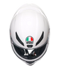 AGV K1 S Solid Gloss White Helmet