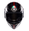 AGV K1 S Lap Matt Black Grey Red Helmet