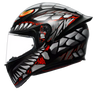 AGV K1 S Lyzard Matt Black Grey Red Helmet