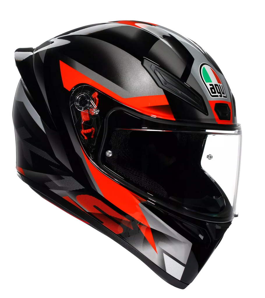 AGV K1 S Fastlap Gloss Black Grey Red Helmet