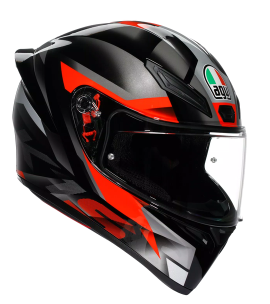 AGV K1 S Fastlap Gloss Black Grey Red Helmet