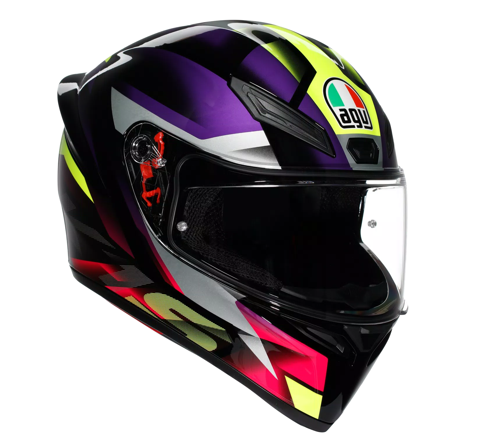 AGV K1 S Fastlap Gloss Black Purple Pink Helmet– Moto Central AGV K1 S Fastlap Gloss Black Purple Pink Helmet– Moto Central