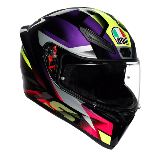 AGV K1 S Fastlap Gloss Black Purple Pink Helmet