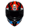 AGV K1 S Fastlap Gloss Black Red Blue Helmet