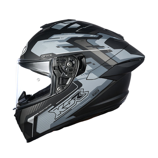 NHK K5R Onyx Matt Black Grey Helmet