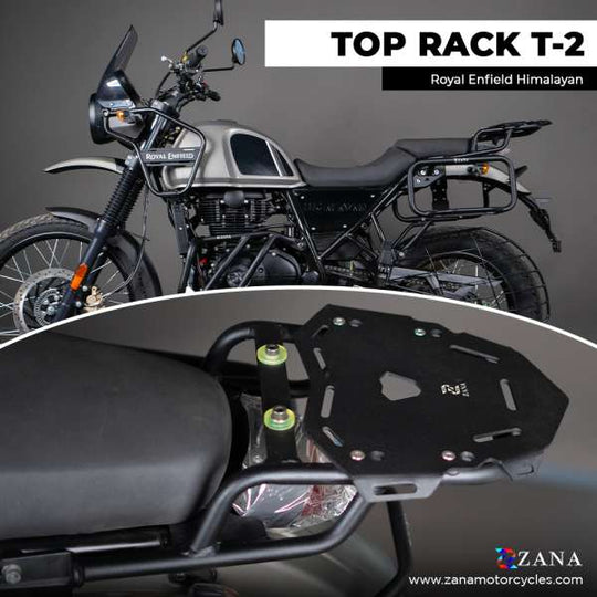 ZANA TOPRACK T-2 WITH ALUMINIUM PLATE COMPATIBLE WITH PILLION BACKREST SCRAM 411 BS6 (2022) / HIMALAYAN BS6 (2021) / (ZI-8039)