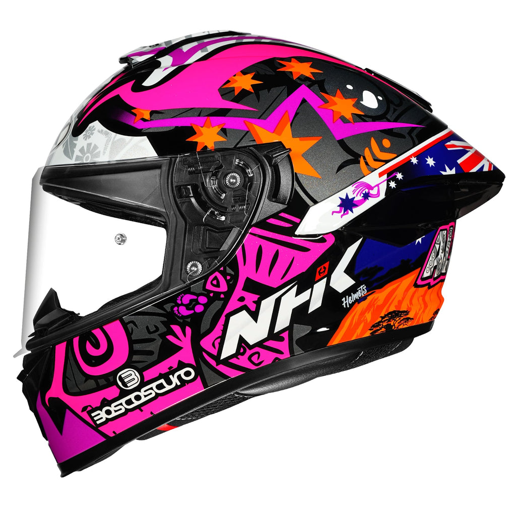 NHK K5R Alonso #15 Gloss Star UK Flag Black Helmet