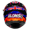NHK K5R Alonso #15 Gloss Star UK Flag Black Helmet