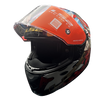 LS2 FF320 Stream Evo Ninja Red Blue Gloss Helmet (D Ring)