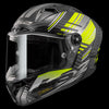 LS2 FF805 THUNDER Plus Carbon Volt Gloss Black Hi Viz Yellow Helmet