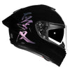NHK K5R Kanji Gloss Black Purple Helmet