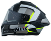 NHK K5R Retro Gloss Black Silver Yellow Helmet