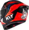 KYT Striker Fernandez Replica Gloss Black Red Helmet