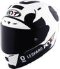 KYT Striker Leopard Panda Gloss White Black Helmet