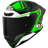 KYT TT Revo Overtech Black Green Gloss Helmet