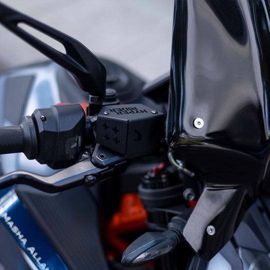 Hyperrider KTM Duke 250 390 GEN 3 Front Fluid Reservoir Cover MS Black (HRKDGN3010S)