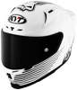 KYT Striker AF37 Livery Gloss Black White Helmet