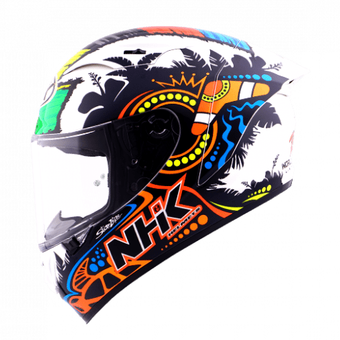 NHK GPR Tech Remy #3 Champion Gloss White Glitter Limited Edition Helmet