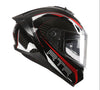 SMK Typhoon TVS Racing Edition Hurricane Gloss Black Red Helmet