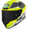 KYT TT Revo Gear Black Yellow Gloss Helmet