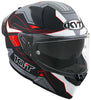 KYT R2R Pro LED Matt Black Grey Fluro Red Helmet