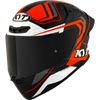 KYT TT Revo Overtech Black Orange Gloss Helmet