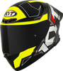 KYT TT Revo Electron Black Yellow Matt Helmet