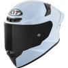 KYT TT Revo Plain Sea Blue Gloss Helmet