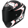 KYT NZ Race Carbon Competition Gloss Black White Helmet