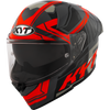 KYT R2R Pro Octane Black Red Gloss Helmet