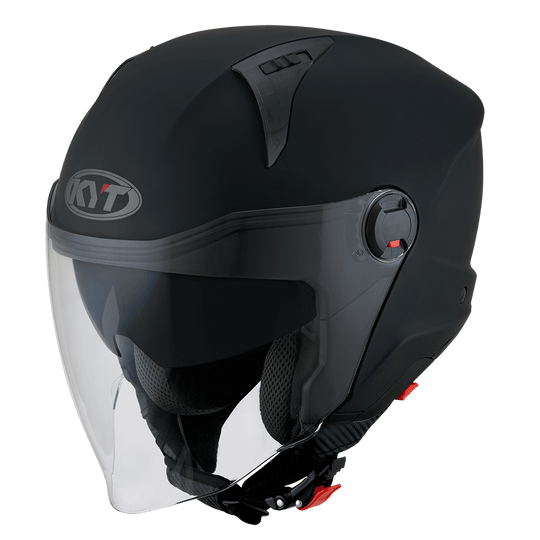 KYT D City Plain Matt Black Helmet