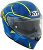 KYT R2R Pro Concept Matt Blue Yellow Helmet