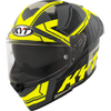 KYT R2R Pro Octane Matt Black Yellow Helmet