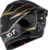 KYT Striker Davo Gloss Black Gold Helmet