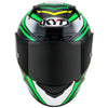 KYT NZ Race Carbon Stride Gloss Black Fluro Green Helmet