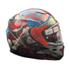 LS2 FF320 Stream Evo Ninja Red Blue Gloss Helmet (D Ring)