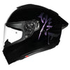NHK K5R Kanji Gloss Black Purple Helmet