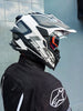 LS2 MX701 EXPLORER Alter Matt Black White Helmet