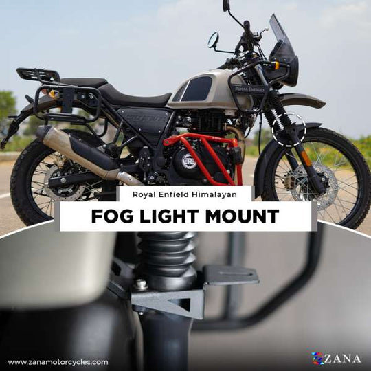 ZANA FOG LIGHT MOUNT FOR HIMALAYAN BS6 2021 / SCRAM 411 BS6 2022 / HIMALAYAN (2016-2020) / GT / INTERCEPTOR 650 (ZI-8106)