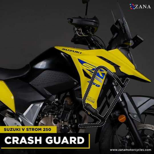 ZANA CRASH GUARD WITH SLIDER PUCK BLACK FOR V STROM 250 (ZI-8224)