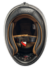 SMK Retro Solid Gloss Black with Tinted Visor (GL220) Helmet