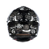 NHK K5R Doodle Gloss Black Silver Helmet