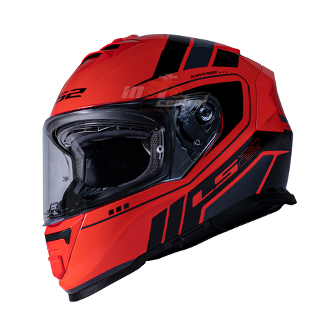 LS2 FF800 Storm II Fist Hi Viz Orange Black Gloss Helmet